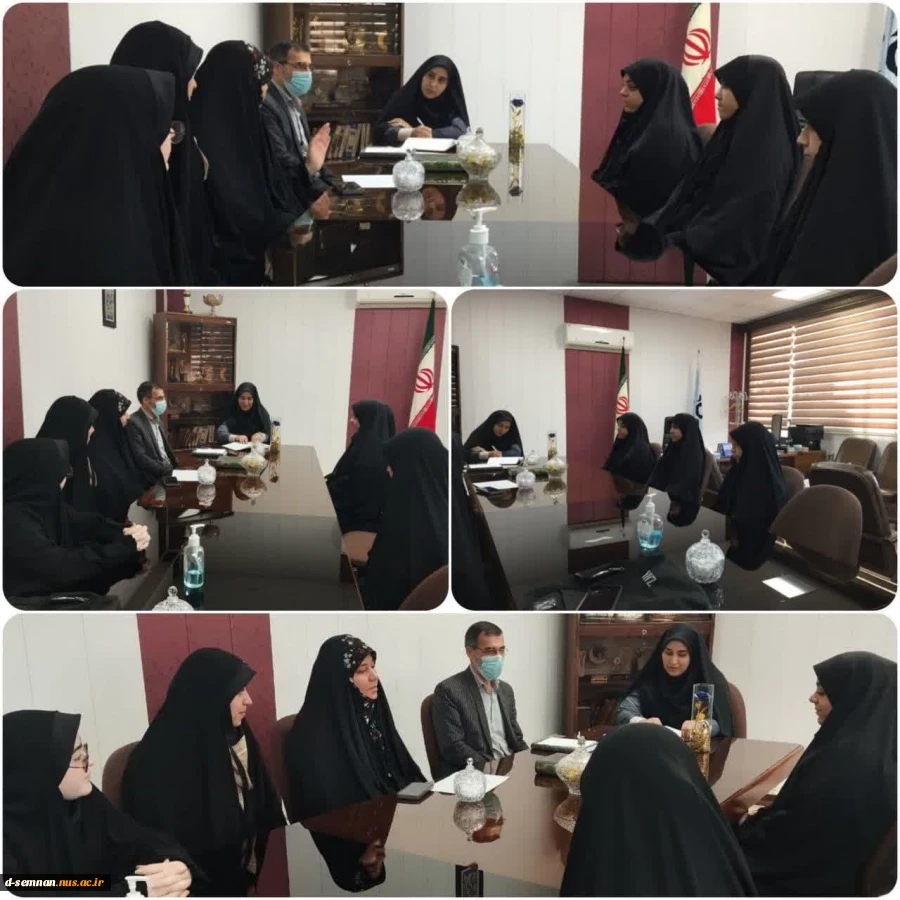 دیدار صمیمانه سرکار خانم دکتر نعیمی سرپرست محترم دانشکده ملی مهارت دختران سمنان با  تیم تشکلات بسیج دانشجویی حضرت نرجس ( س) 2