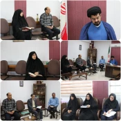 برگزاری جلسه تفسیر یک آیه از قرآن کریم توسط حضرت حجت الاسلام والمسلمین طهماسبی مسئول نهاد نمایندگی مقام معظم رهبری در دانشگاه ملی مهارت استان سمنان / دفتر ریاست دانشکده ملی مهارت دختران سمنان 3