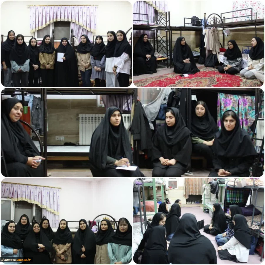 حضور دکتر فاطمه نعیمی سرپرست دانشکده ملی مهارت دختران سمنان در خوابگاه نرجس به مناسبت ولادت حضرت معصومه سلام الله علیها روز دختر 2