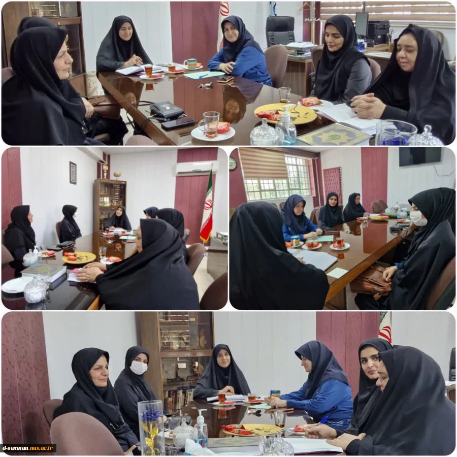 برگزاری جلسه سرکار خانم دکتر فاطمه نعیمی سرپرست محترم دانشکده ملی مهارت دختران سمنان با مشاورین این مجموعه دانشگاهی
 2