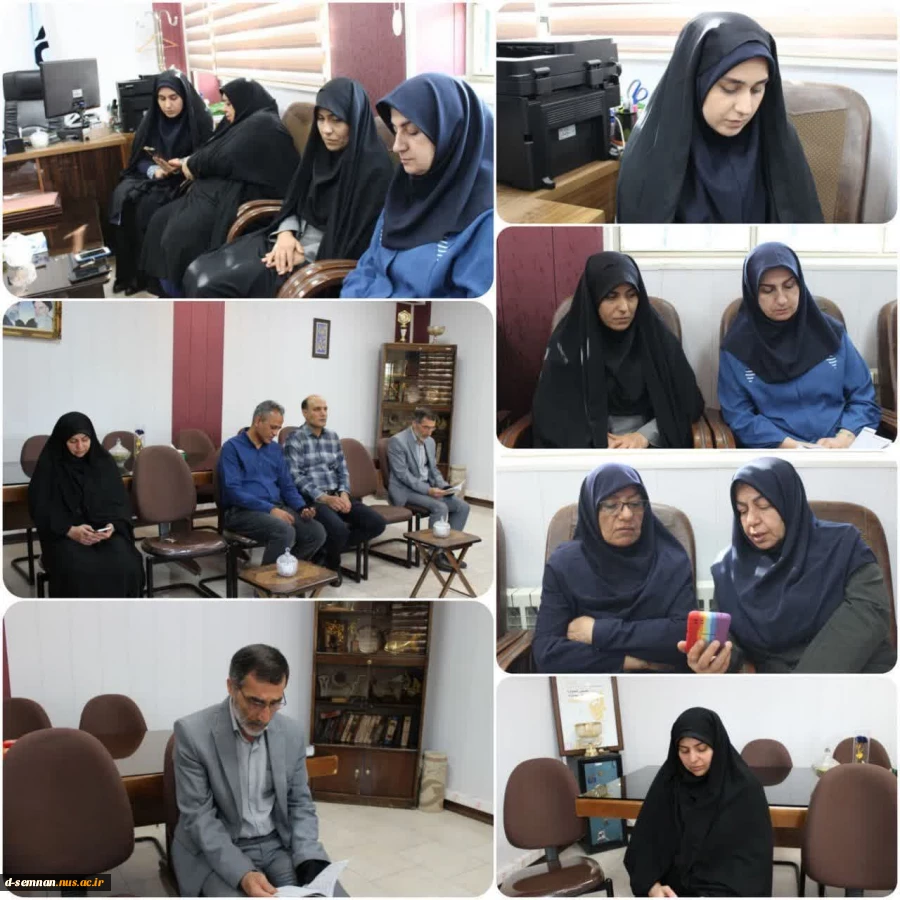 برگزاری مراسم دعای پرفیض زیارت عاشورا در دفتر ریاست دانشکده ملی مهارت دختران سمنان 2