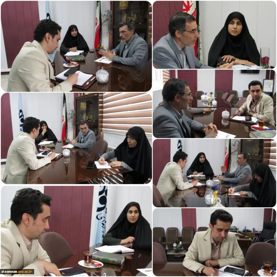برگزاری جلسه هم اندیشی خانم دکتر فاطمه نعیمی سرپرست دانشکده ملی مهارت دختران سمنان و دیگر مسئولین حوزه پژوهش و فناوری با آقای مهندس تابان مدیر مرکز رشد واحد های فناور پور سینا پارک علم و فناوری استان سمنان 2