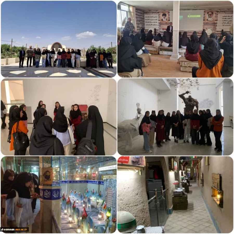 بازدید جمعی از دانشجویان رشته معماری و انیمیشن دانشکده ملی مهارت دخترا‌ن سمنان از پارک موزه دفاع مقدس
 2