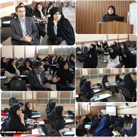 نشست صمیمانه جمعی از دانشجویان رشته معماری دانشکده ملی مهارت دختران سمنان با مسئولین و اساتید