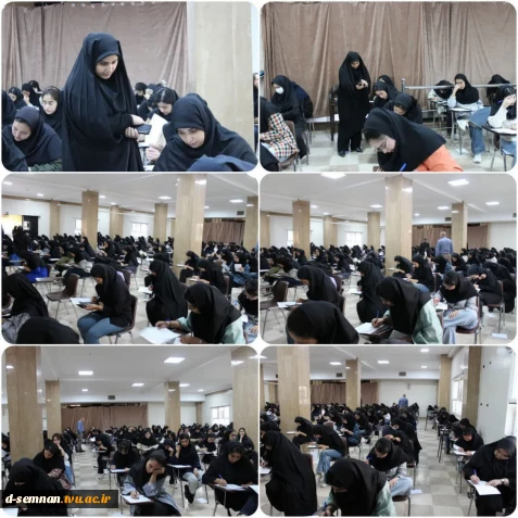آغاز امتحانات پایان ترم دانشجویان دانشکده ملی مهارت دختران سمنان و بازدید سرکار خانم دکتر نعیمی سرپرست دانشکده از روند برگزاری امتحانات