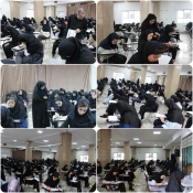 آغاز امتحانات پایان ترم دانشجویان دانشکده ملی مهارت دختران سمنان و بازدید سرکار خانم دکتر نعیمی سرپرست دانشکده از روند برگزاری امتحانات 3
