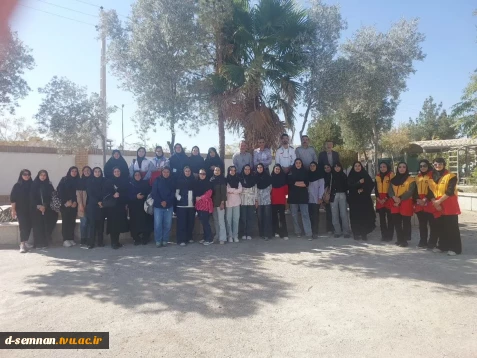 برگزاری آموزش عملی اطفای حریق و نحوه کار با کپسول آتش‌نشانی به مناسبت هفته پدافند غیرعامل در دانشکده ملی مهارت دختران سمنان