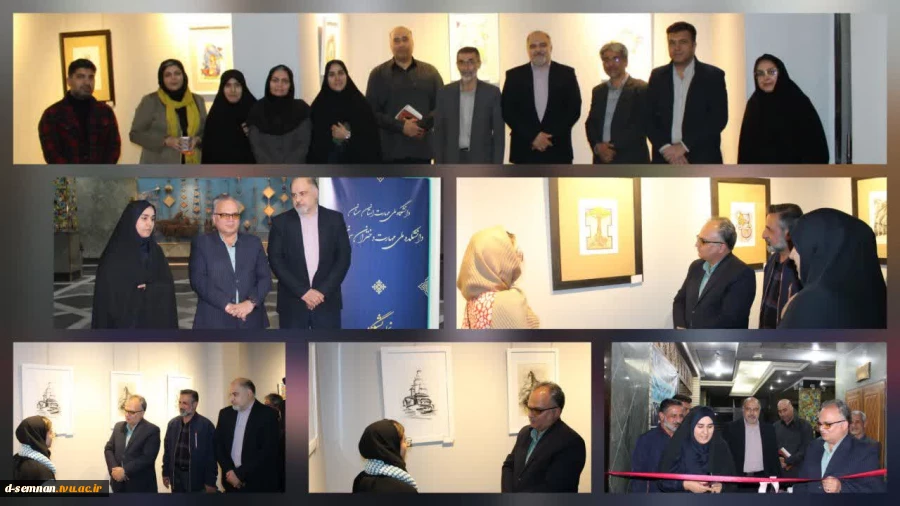 افتتاح نمایشگاه طراحی و تصویرسازی "ایران دخت" دانشجویان دانشکده ملی مهارت دختران سمنان 4