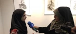 مصاحبه با خبرگزاری صدا و سیما در حاشیه افتتاح نمایشگاه طراحی و تصویرسازی 