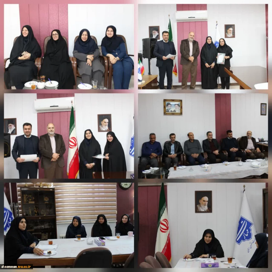 برگزاری مراسم ولادت حضرت زهرا(س) و تجلیل از بانوان شاغل در دانشکده‌های ملی مهارت سمنان
 3